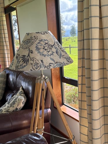Customer photo review of Sylvie Upholstery Fabric - 5 Colours