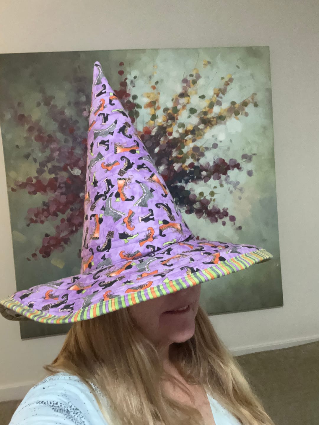 Customer photo review of Spellbound Quilted Witch Hat Sewing Pattern | Printed Pattern