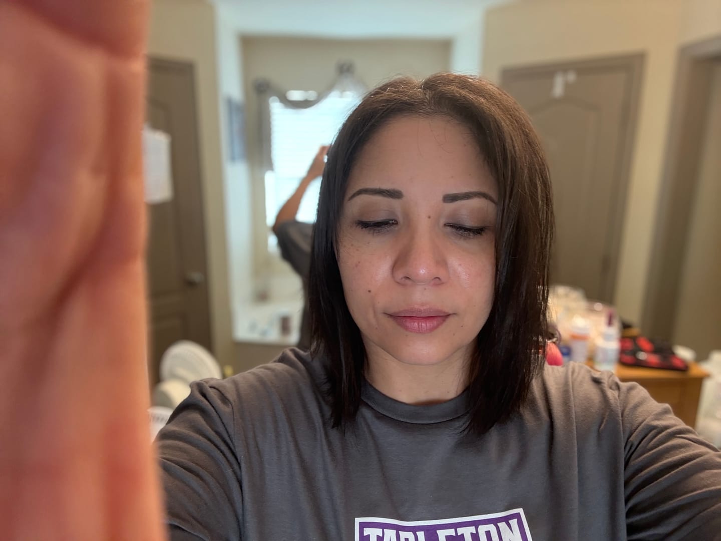Customer photo review of Root Texturizing Powder + Flex Hold Hairspray Bundle
