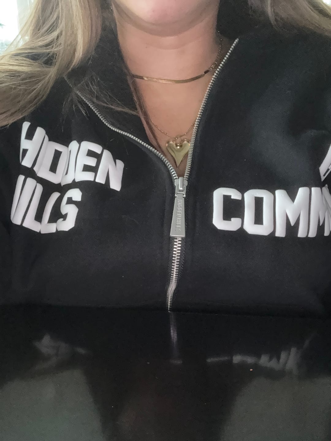 Customer photo review of GATED COMMUNITY ZIP HOODIE BLACK