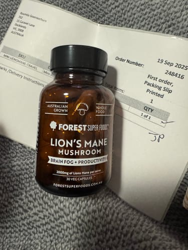 Customer photo review of Mini Australian Grown Lions Mane Capsules