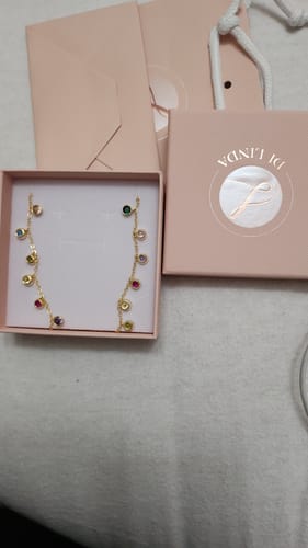 Customer photo review of Collana con  ciondoli pendenti colorati