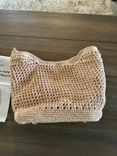 Customer photo review of CrochetPark™ Sunny Beach Tote crochet kit