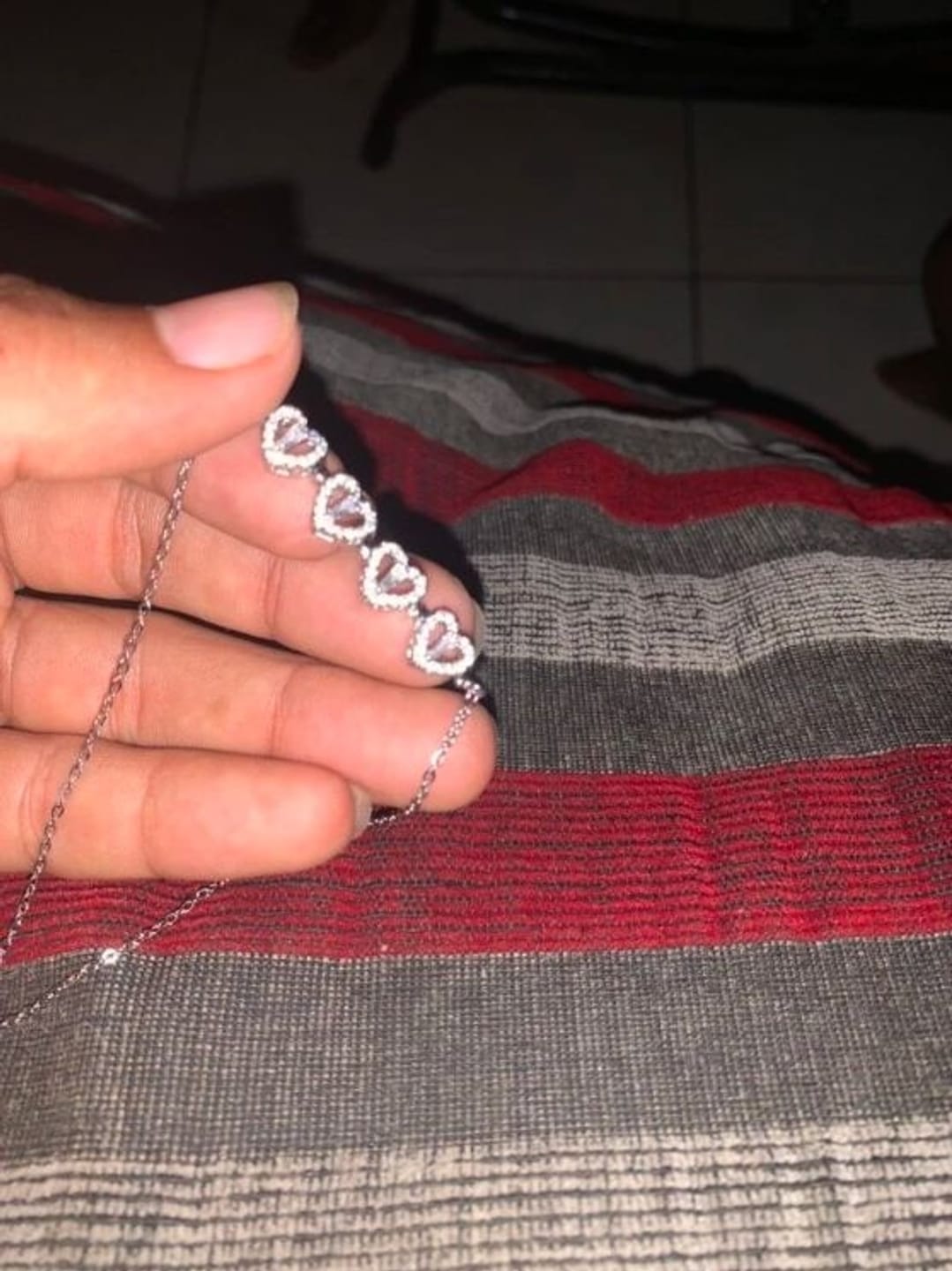 Customer photo review of Clover Necklace
