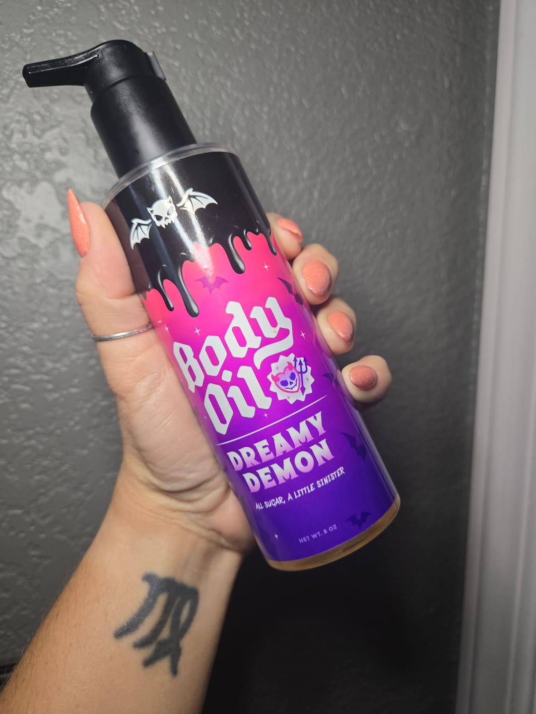 Customer photo review of Dreamy Demon Body Oil