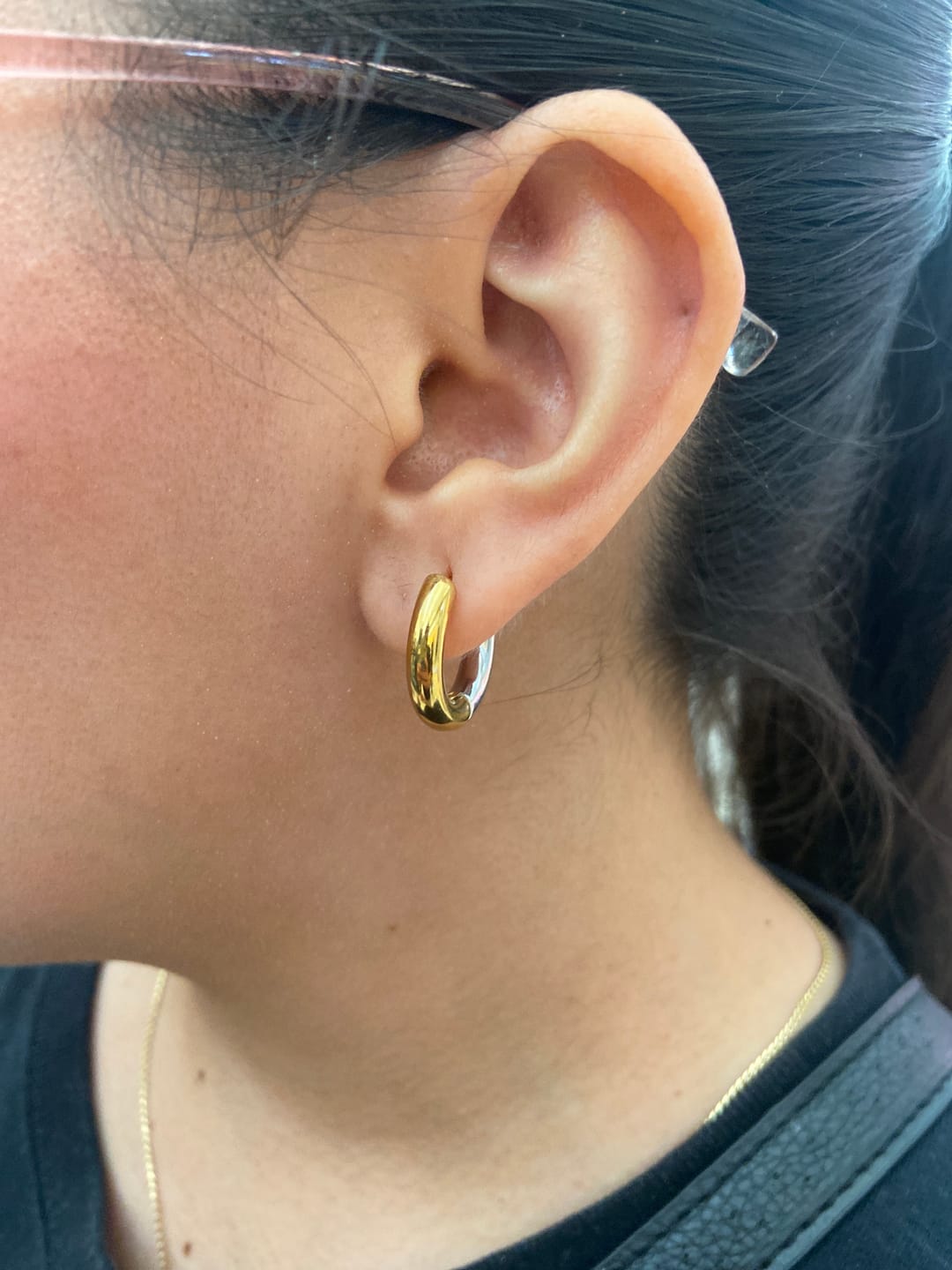 Customer photo review of Par Arracada Chica 20 mm