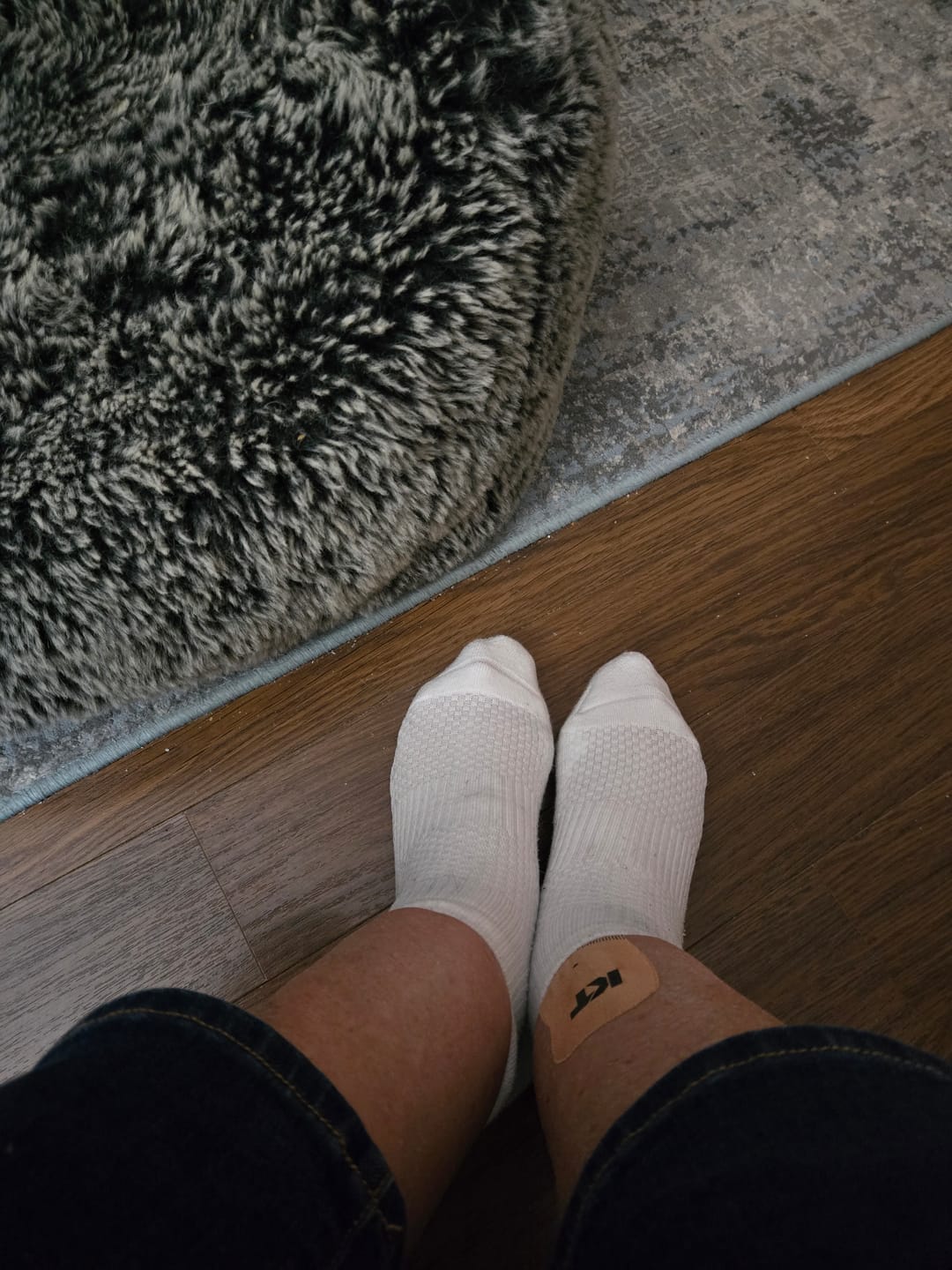 Customer photo review of White Ankle Compression Socks 5-Pack Bundle