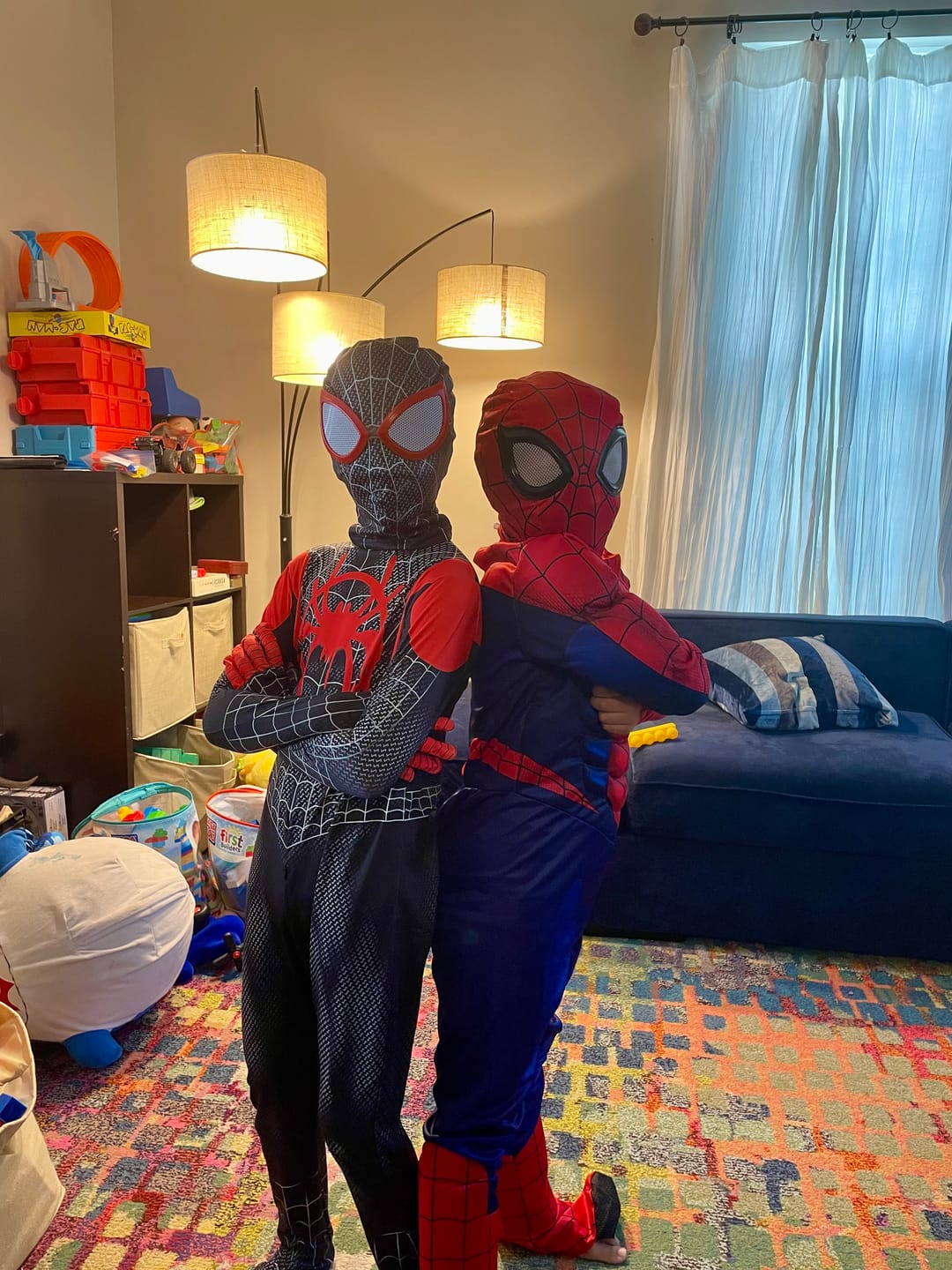 Customer photo review of Miles Morales Costume – Black Spider-Man Costume with Mask and Jacket