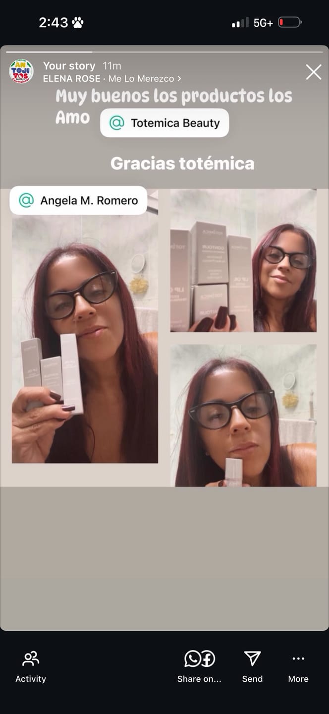 Customer photo review of Totemica Lip Oil Exotic Translucency