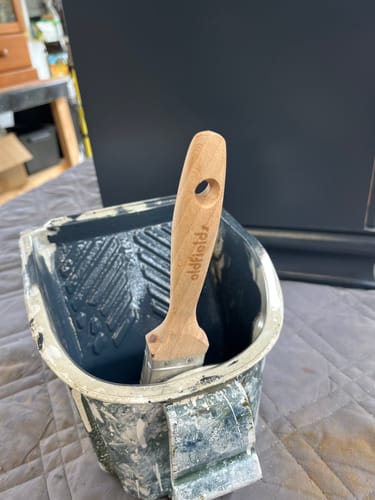 Customer photo review of Pro Series Rectangle Wall Paint Brushes from Oldfields (Various sizes)