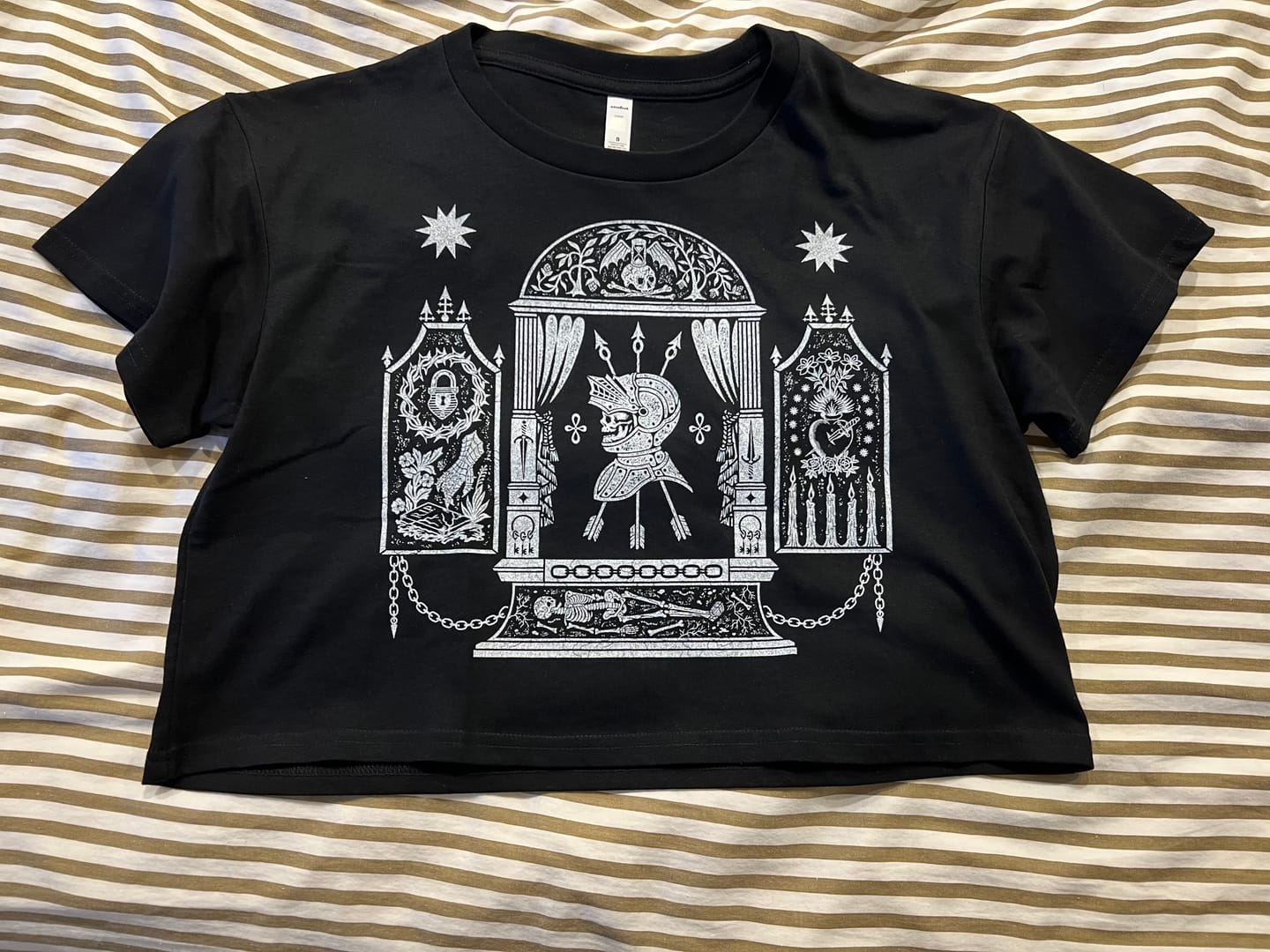 Customer photo review of Mausoleum Crop Tee
