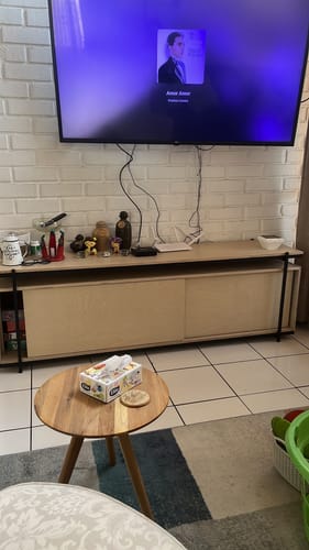 Customer photo review of Rack de Tv Wallframe Mima