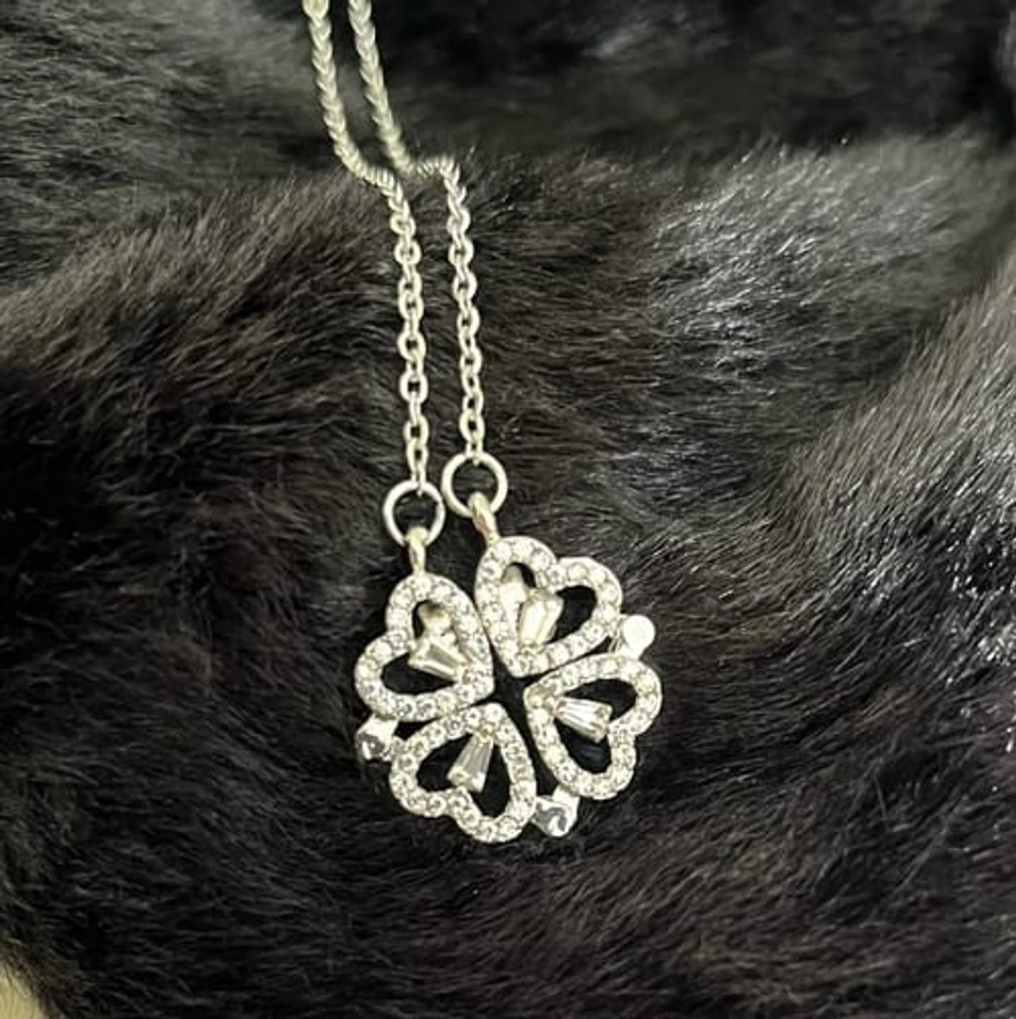 Customer photo review of Clover Necklace