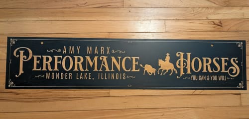 Customer photo review of Tailor Made Rooms Large Custom Barn Sign & Cattle Ranch Signs