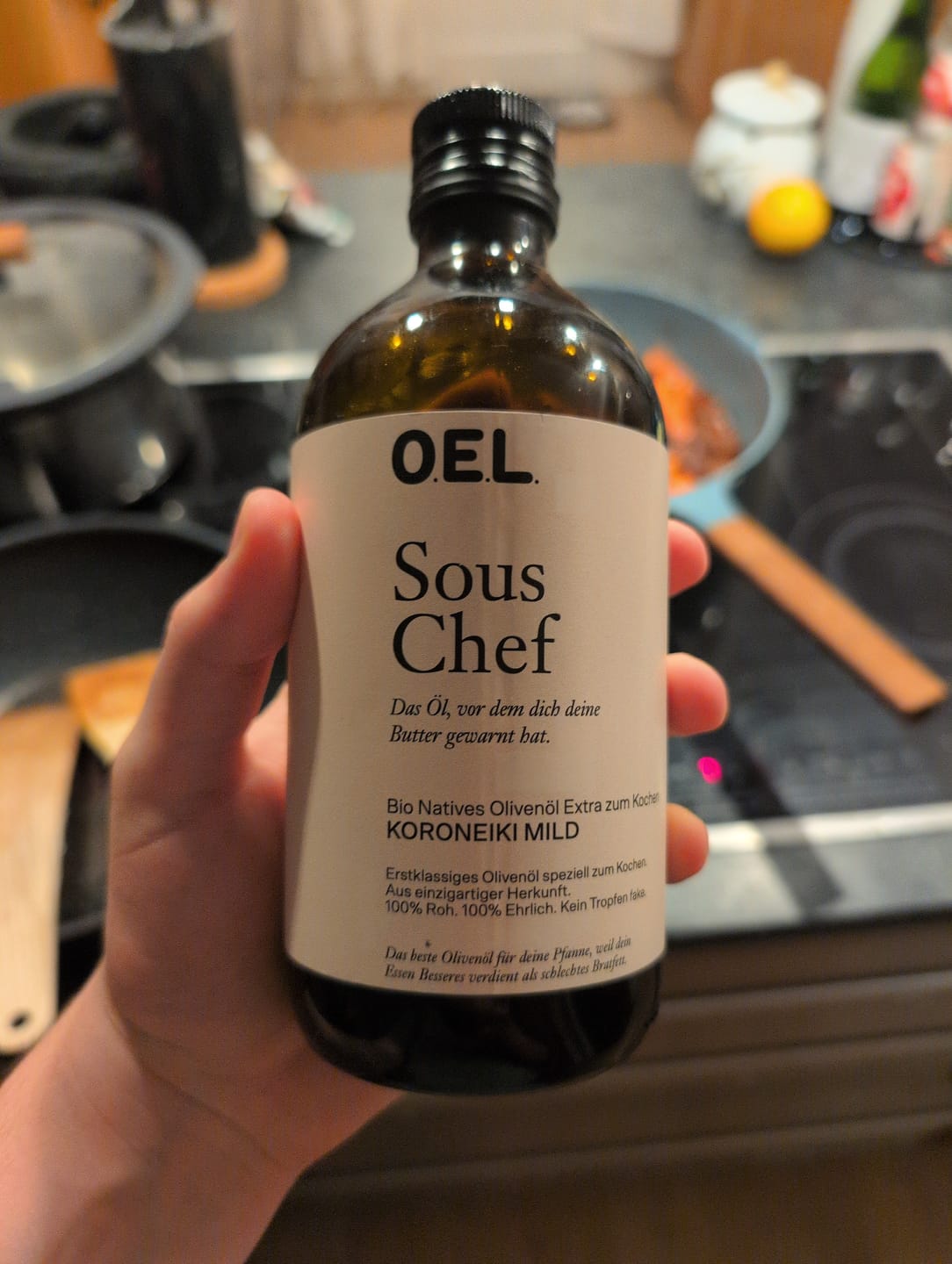 Customer photo review of Sous Chef 0,5 l Glasflasche - Bio Natives Olivenöl Extra