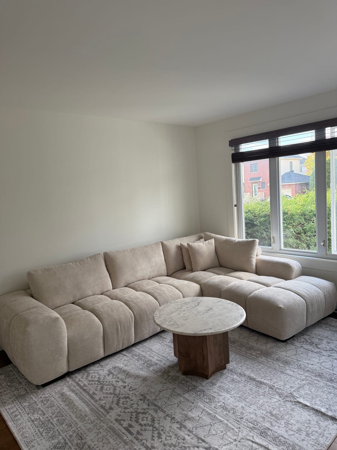 Customer photo review of CIELLO - Sofa sectionnel 120" beige