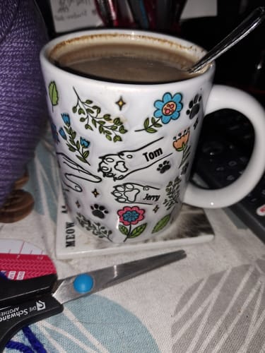 Customer photo review of Beste Katzen Mama (3D Optik) - Individuelle Tasse