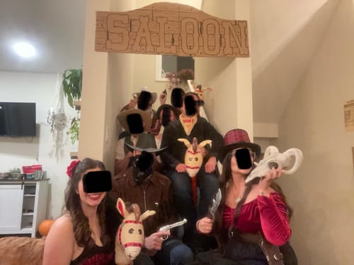 Customer photo review of Wild West Cowboy Murder Mystery Host Your Own Game Kit