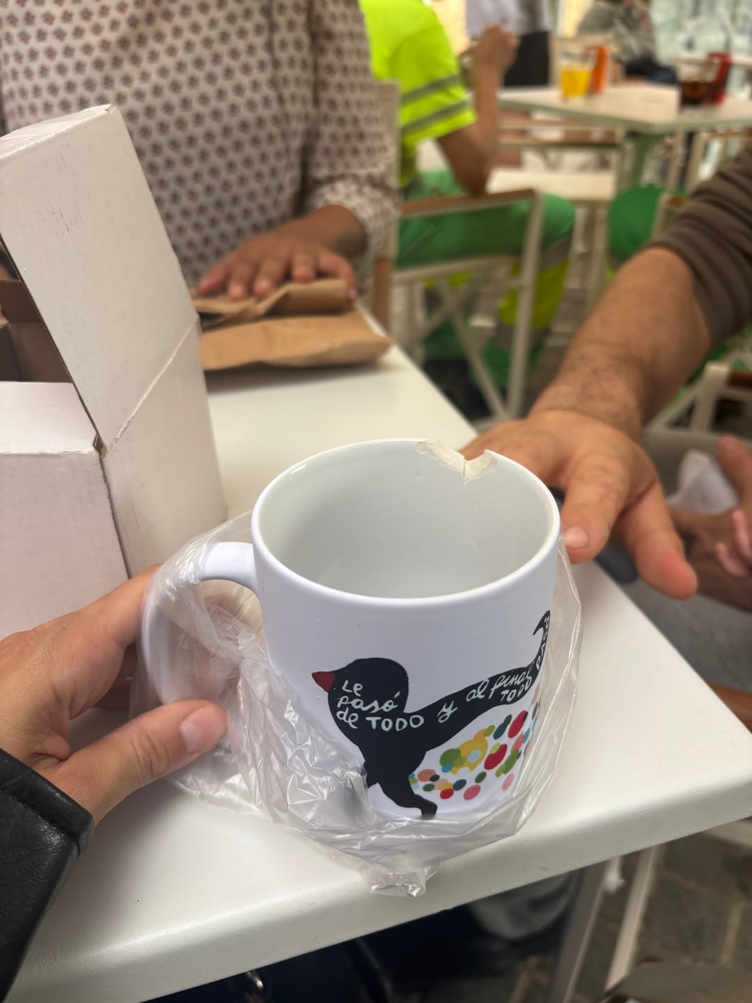 Customer photo review of Taza "Samanté!" vintage