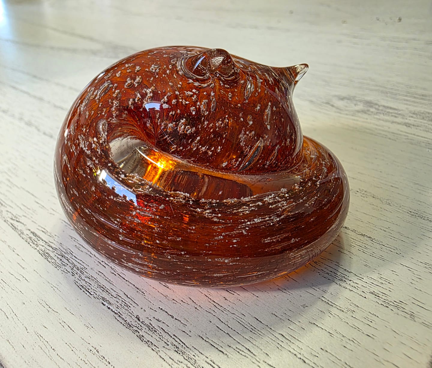 Customer photo review of Sleeping Cat with Infused Cremation Ashes
