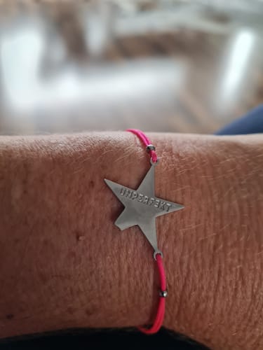 Customer photo review of Armband »Mut« in Beige mit abgebrochenem Stern