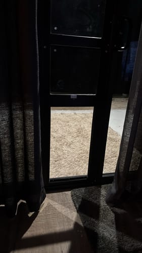 Customer photo review of Patio Pet Door Insert