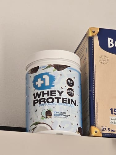 Customer photo review of +1© PREMIUM WHEY PROTEIN (1kg)