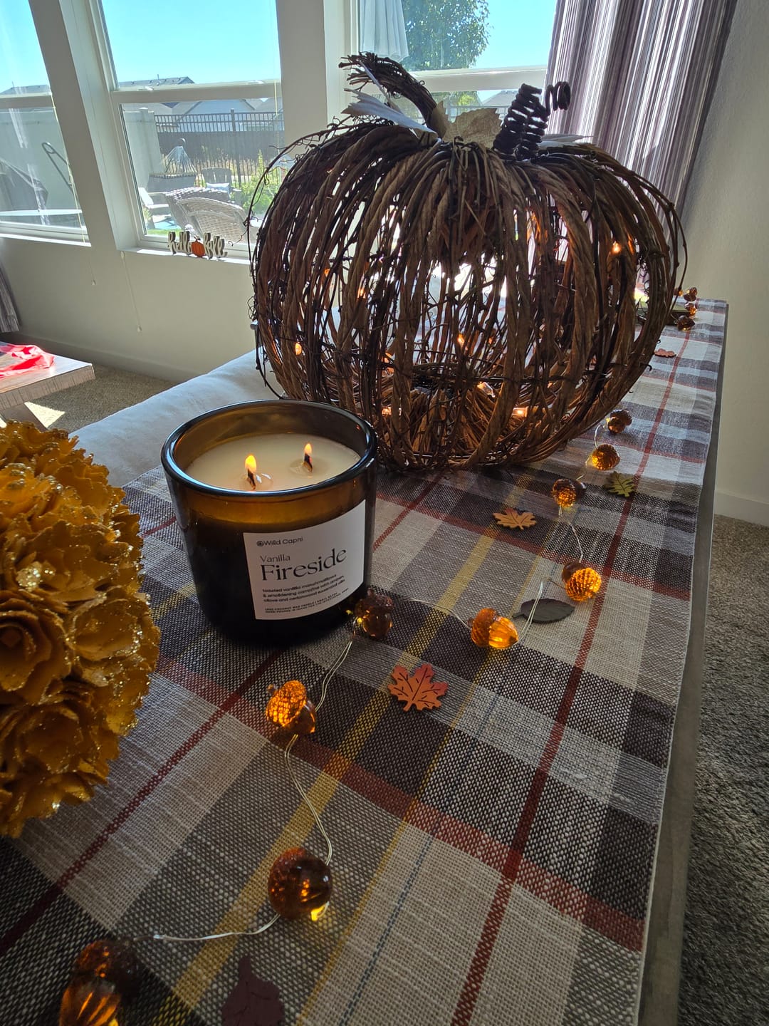 Customer photo review of Vanilla Fireside Candle