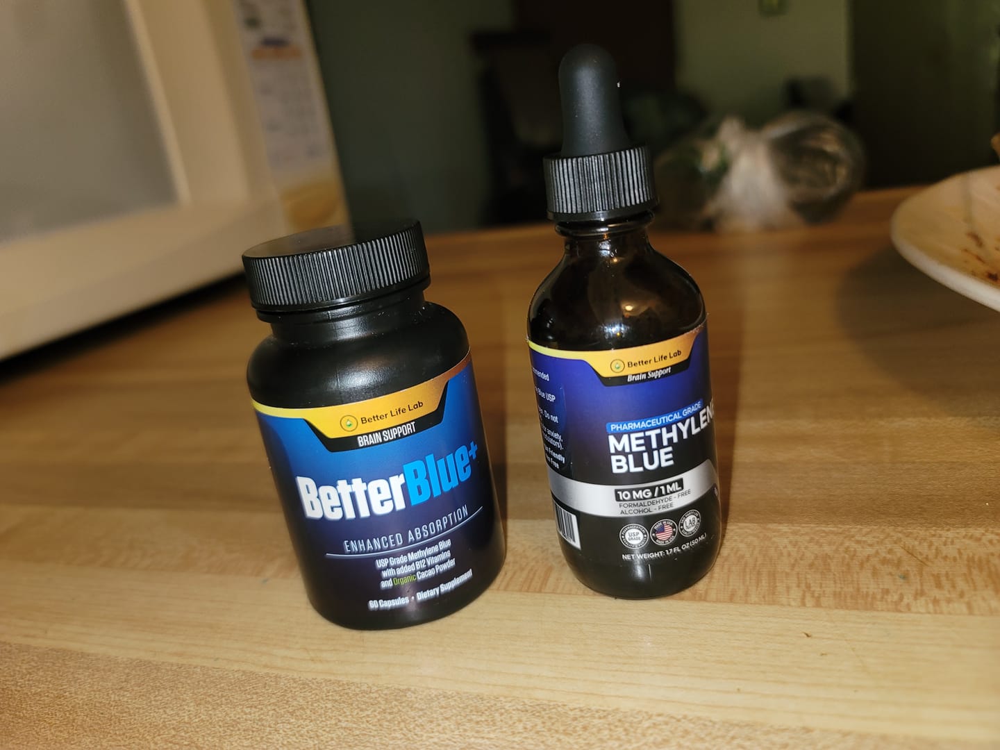 Customer photo review of Methylene Blue Capsules & Tinctures Combo Pack – Cognitive Support & Cellular Energy Boost