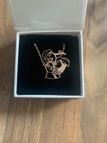 Customer photo review of Persönliche Kinderzeichnung als Halskette oder Anhänger