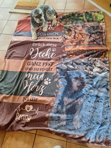 Customer photo review of Seelenwärmer - Individuelle Plüschdecke