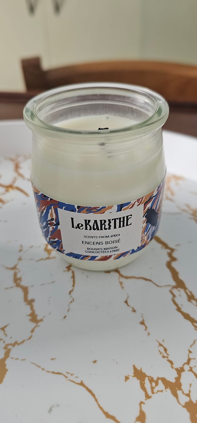 Customer photo review of Bougie Parfumée - Encens Boisé