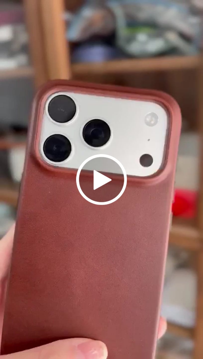 Customer video review of iPhone 17 Series Vantage Leather Case