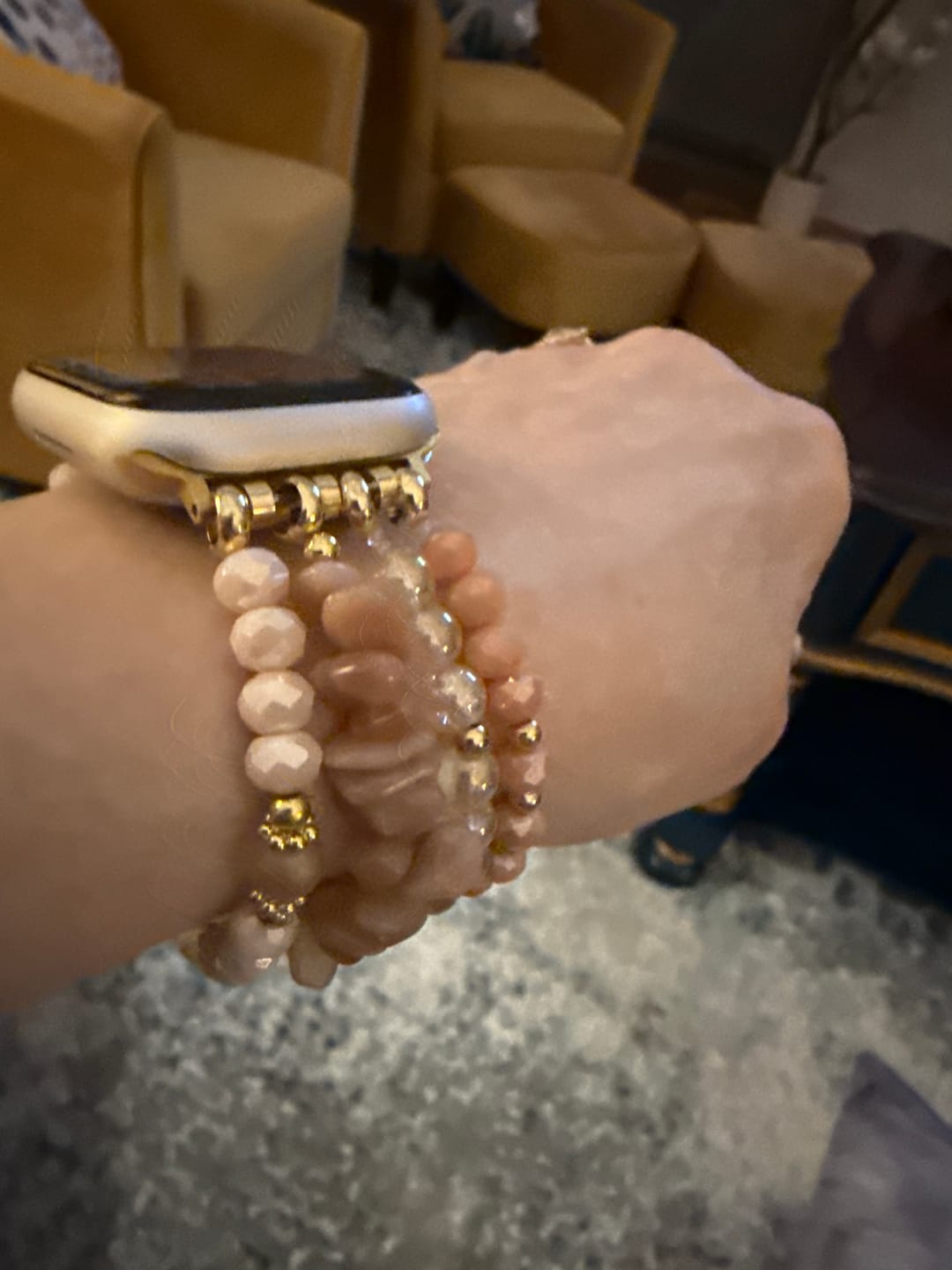 Customer photo review of Sunstone Serenity Apple Watch Strap