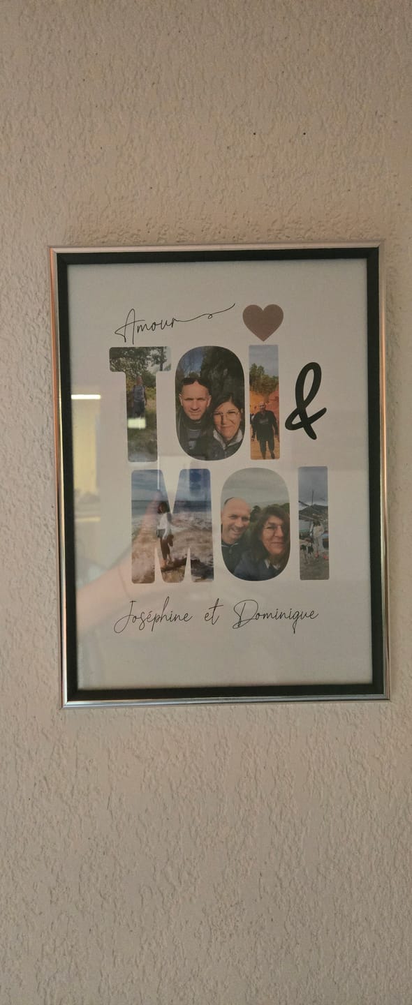 Customer photo review of Toi & Moi -  Affiche Personnalisée