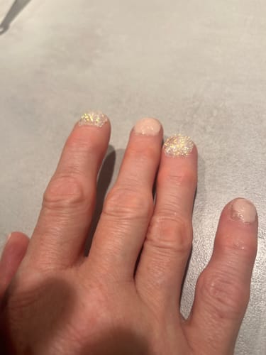 Customer photo review of Pink Lemonade Dipping Powder