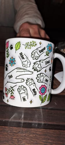 Customer photo review of Beste Katzen Mama 3D Optik - Individuelle Tasse