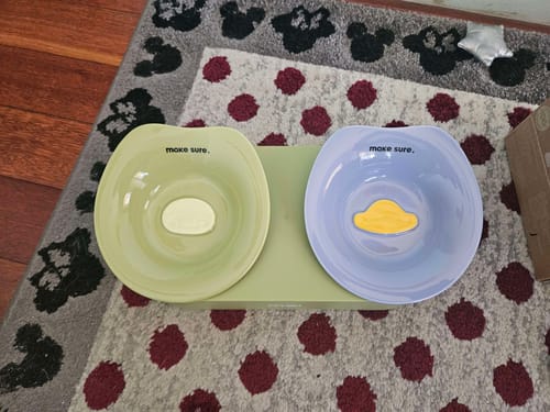 Customer photo review of Makesure ZooZoo Pet Feeding Plate