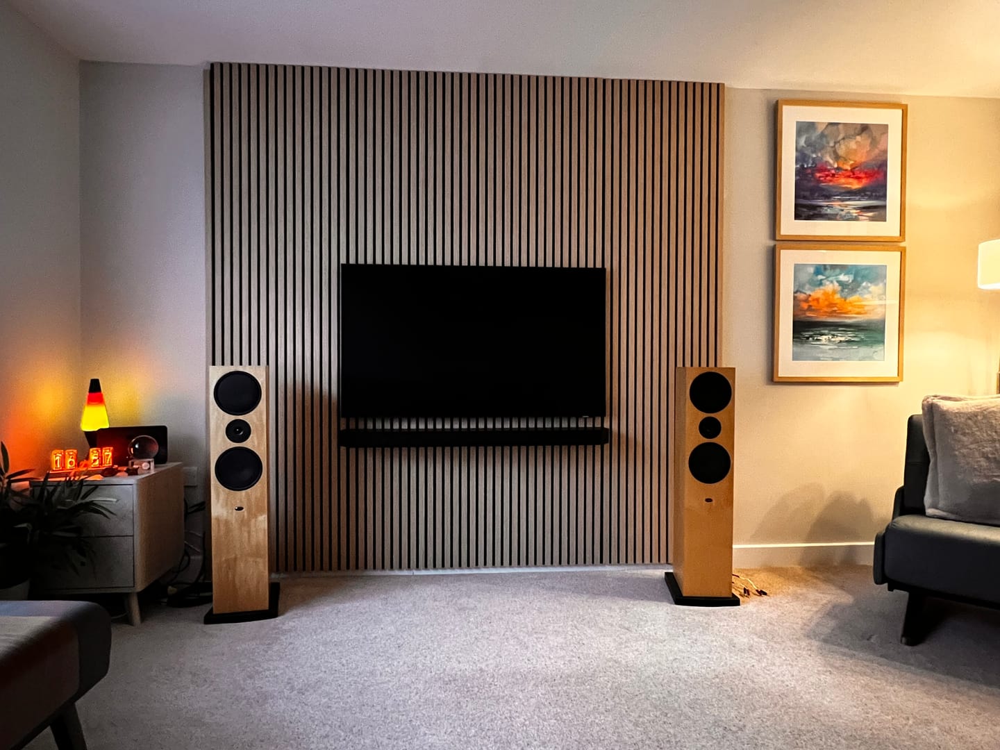 Customer photo review of Wooden Wall Panel | Natural Oak | Premium 3-sided Wood Veneer