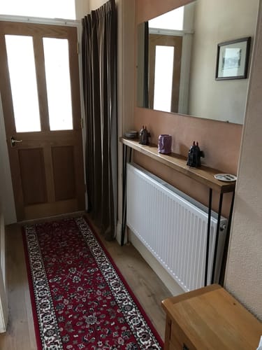 Customer photo review of Console Table 15cm Depth | Hairpin Leg