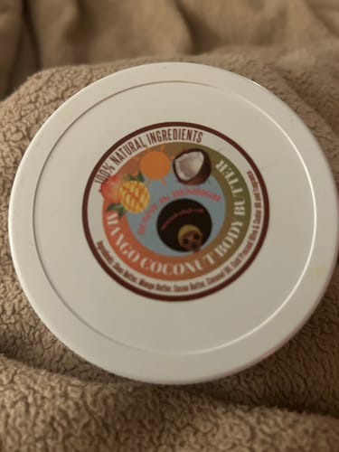 Customer photo review of Mango Coconut Body Butter