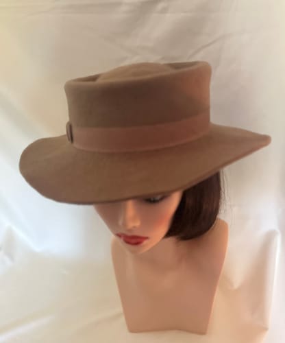 Customer photo review of Wool Felt Flare Capeline for Hats 28cm HF029