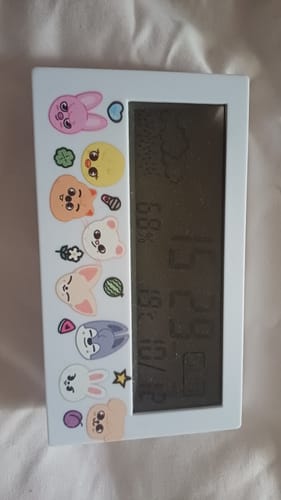 Customer photo review of KPOP Weather Alarm Clock