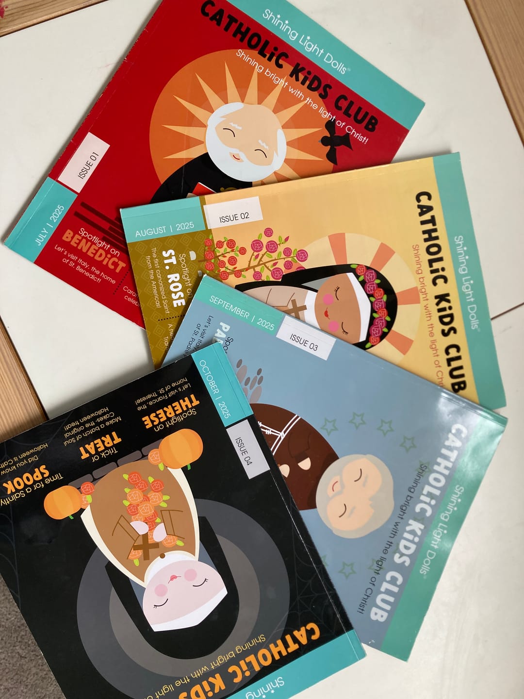 Customer photo review of Catholic Kids Club Magazine 1-Year Subscription (12 issues- 1 per month)