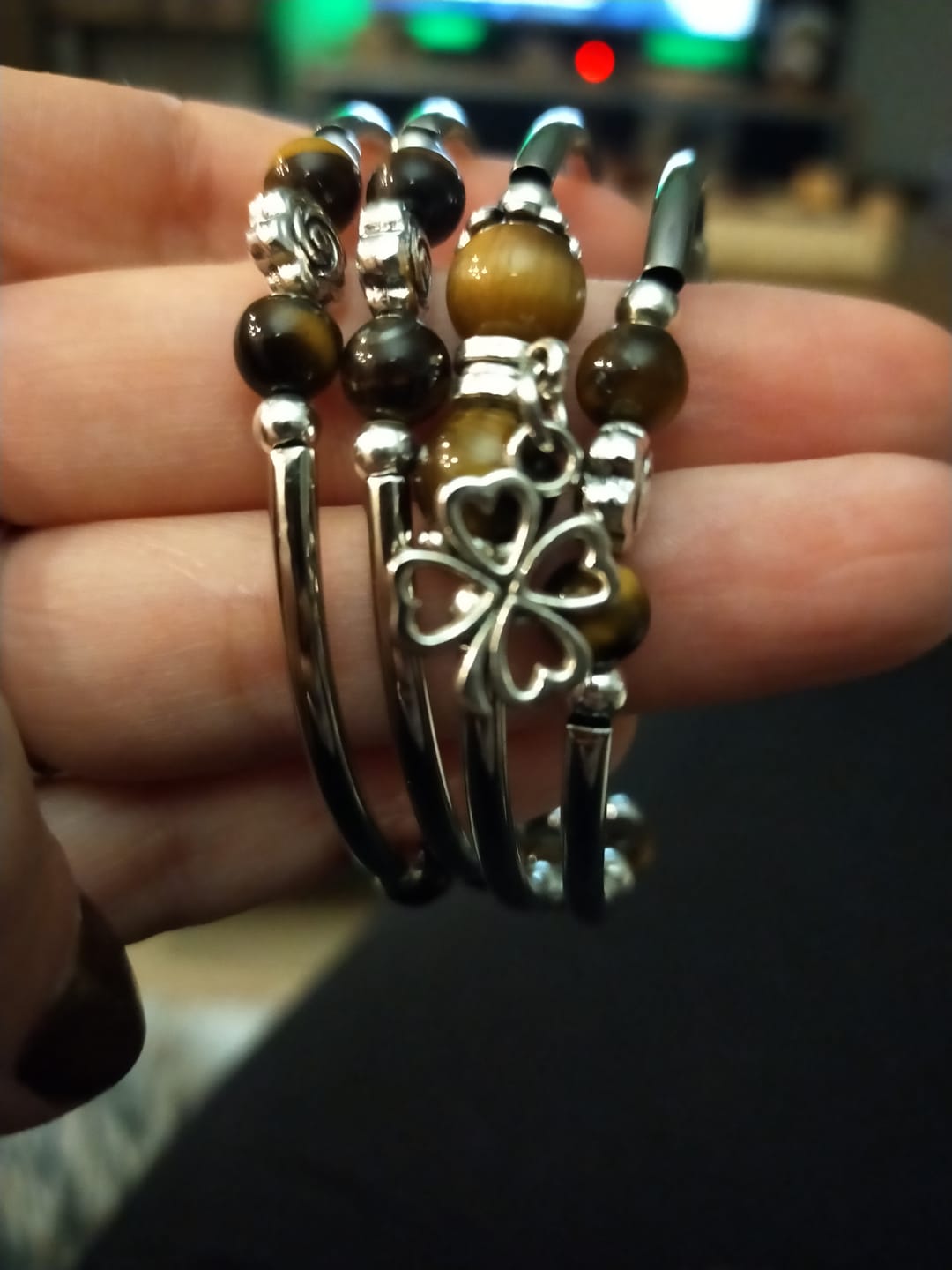 Customer photo review of Bracelet "Chance" en Pierres Naturelles