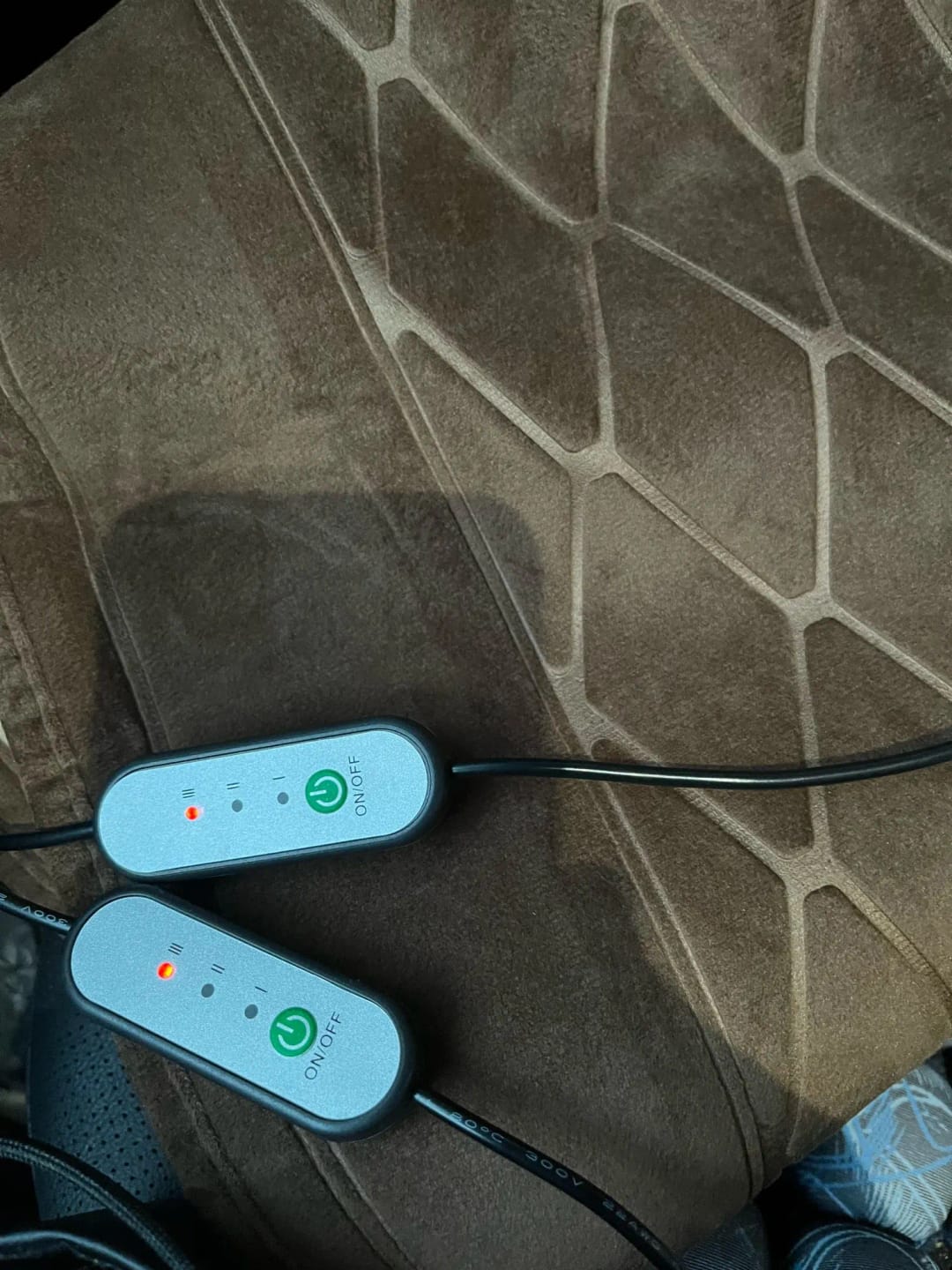Customer photo review of Beheizte Autositzauflage