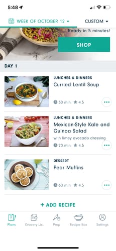 Customer photo review of Forks Meal Planner