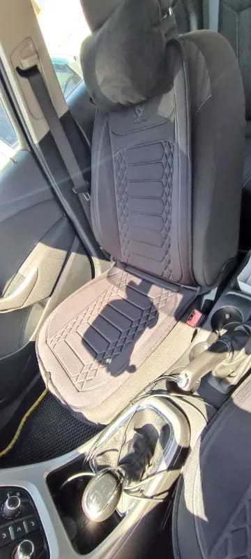 Customer photo review of Heated Car Seat Cover