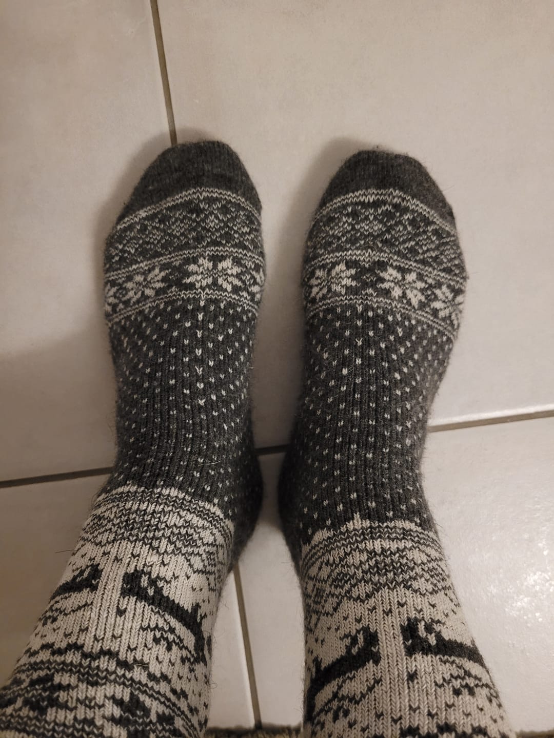 Customer photo review of Alpaka-& Merino Norweger-Socken