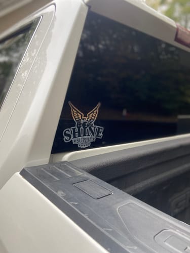 Customer photo review of Shine Supply Decal - Chrome 6"